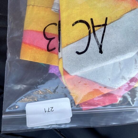 Mara Hoffman Multicolor Sara Printed Puff Sleeve Cotton Poplin Midi Dress Sz XXS - Picture 12 of 12